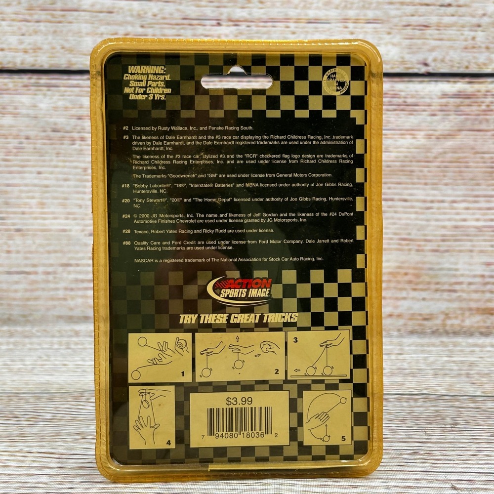 NASCAR Dale Earnhardt #3 Racing Yo-Yo Action Sports Image Tournament Sleeper New - Picture 2 of 4